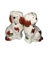 RARE PAIR STICKERED Brwn SPOTTED Beswick Staffordshire Dogs King Charles... - $337.85 CAD