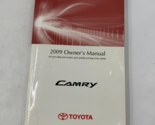 2009 Toyota Camry Owners Manual Handbook OEM D04B03030 - $31.49
