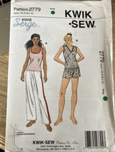 Kwik Sew Sewing Pattern 2779 Sleepwear Top Pants Misses Size XS-XL - £12.69 GBP