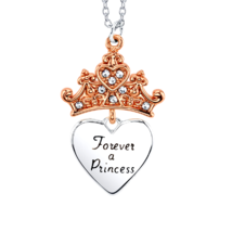 DISNEY &quot;Forever a Princess&quot; Silver Necklace with Gift Box, Mothers Day Gift - £37.34 GBP