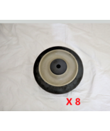 Lot of 8 Rubber Caster Wheel 5 in. x 1-14 in. Center Hole ~3/8 in. - $740.37 MXN