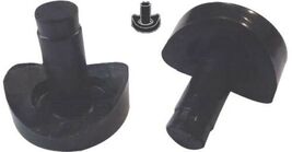 4 Coved Nylon Stem 3/4'' Bumper Glides for Tubular Chair Bases - $8.62