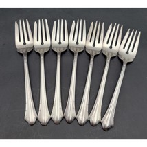 Gorham Plate 1930 LADY CAROLINE Salad Fork Set of 7 VTG Rare - $46.74