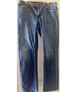 Banana Republic Men&#39;s Slim Straight Blue Denim Jeans Size Waist 36&quot; Inse... - £15.43 GBP