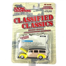 Racing Champions Classified Classics 1940 '40 Ford Woodie Yellow Die Cast 1/64 - £10.94 GBP