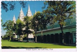 Postcard Temple Square Salt Lake City Utah - £2.96 GBP