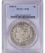 Rare 1903-S VF-30 Morgan Silver Dollar PCGS -Looks VF-35 - $548.89 CAD