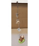 Photo Holder Magnetic Triple Monkey 14 1/2&quot; Tall Blowfish Holds 3 Pictur... - £9.58 GBP