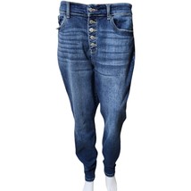 Judy Blue Womens 16W Blue High Rise Button Fly Skinny Fit Jean - £21.89 GBP