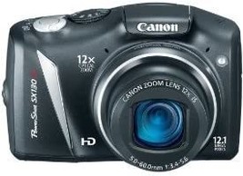 Canon Powershot Sx130Is 12 Mp Digital Camera With 12X Wide Angle Optical... - $181.95