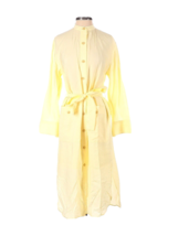 NWT Vince Belted Button Down Midi in Sun Creme Yellow Lightweight Shirt Dress S - £64.81 GBP