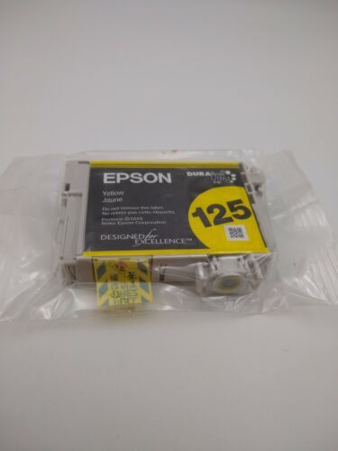 Primary image for EPSON 125 YELLOW DURABRITE ULTRA INK CARTRIDGE unopened