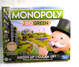 Monopoly: Go Green Edition Board Game for Families Ages 8 and Up - New I... - $17.29