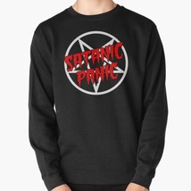  Satanic Panic Red Men&#39;s Pullover Black Sweatshirt - £26.14 GBP