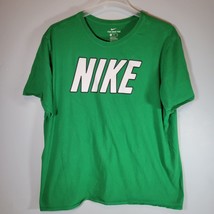 Nike Mens Shirt 2XL Green Short Sleeve Athletic Cut Casual  - $14.31