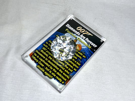 007 James Bond, Diamonds Are Forever Diamond, Solid Glass, Display Plaque - $59.39