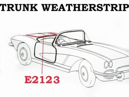 1959-1962 Corvette Weatherstrip Trunk USA - $36.58