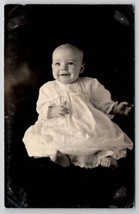RPPC Sweet Baby Portrait Cute Smile c1916 Postcard H23 - £7.04 GBP