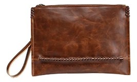 New Design Vintage PU Leather Envelope Bags Casual Key Phone Pocket bag - £25.15 GBP