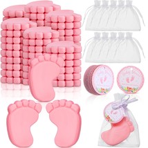 50 Sets Baby Shower Favors Handmade Baby Feet Scented Soap Party Favors ... - $65.18
