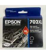 GENUINE Epson 702XL High Capacity Black Ink Cartridge EXP 1/2025 - $278.71 MXN