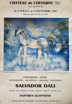 Dali - Originale Exhibition Poster - Cheverny - Unicorno - Unicorn - Raro - 1987 - £117.44 GBP