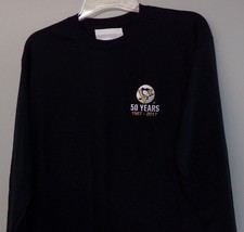 Pittsburgh Penguins 50 Years Long Sleeve Embroidered T-Shirt S-6XL, LT-4XLT New - £16.73 GBP+
