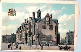 Town Hall Bradford England Postcard - £4.08 GBP
