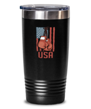 20oz Tumbler Stainless Steel Funny Boxing Gloves American Flag  - £23.59 GBP