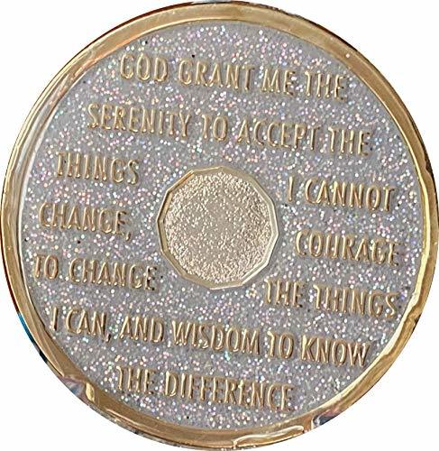 Ranger Industries 10 Year AA Medallion Silver Opal Glitter Multi-Color S... - $14.84
