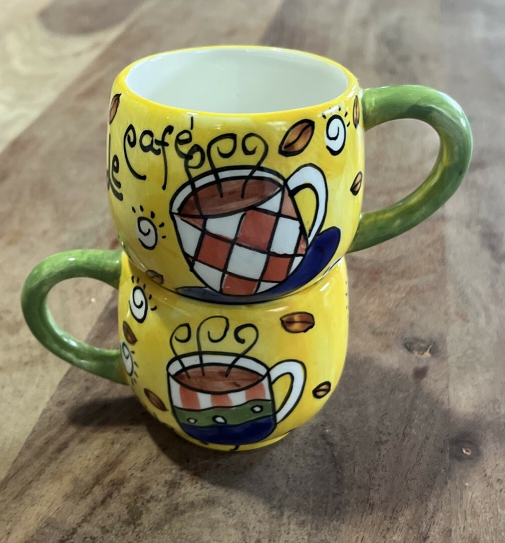 Whimsy Espresso Tea Cafe Coffee 2 cups FLOWERS INC BALLOONS Burton - $12.00