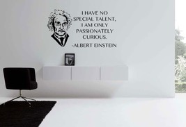 Albert Einstein Vinyl Wall Decal Quote Talent - £7.76 GBP+