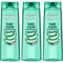 3 Pack Garnier Fructis Pure Cl EAN Fortifying Shampoo 12.5 Oz Each - £21.79 GBP
