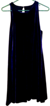 Cynthia Rowley dress women size Small sleeveless  dark blue &quot;velvet&quot; material - £14.00 GBP