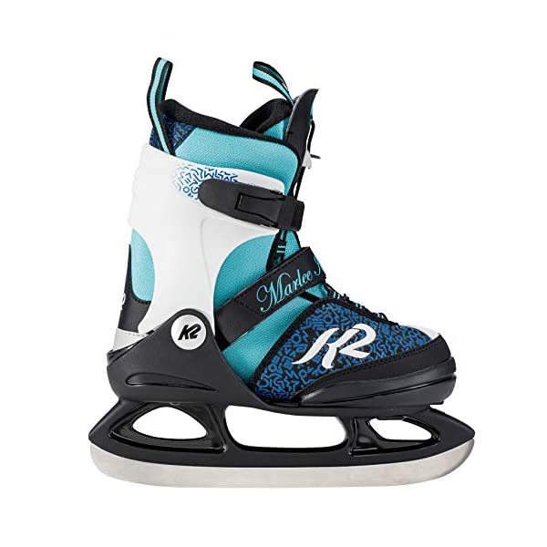 K2 Marlee Girls Ice Skates, Black/Blue/Light Blue, L  - $207.00