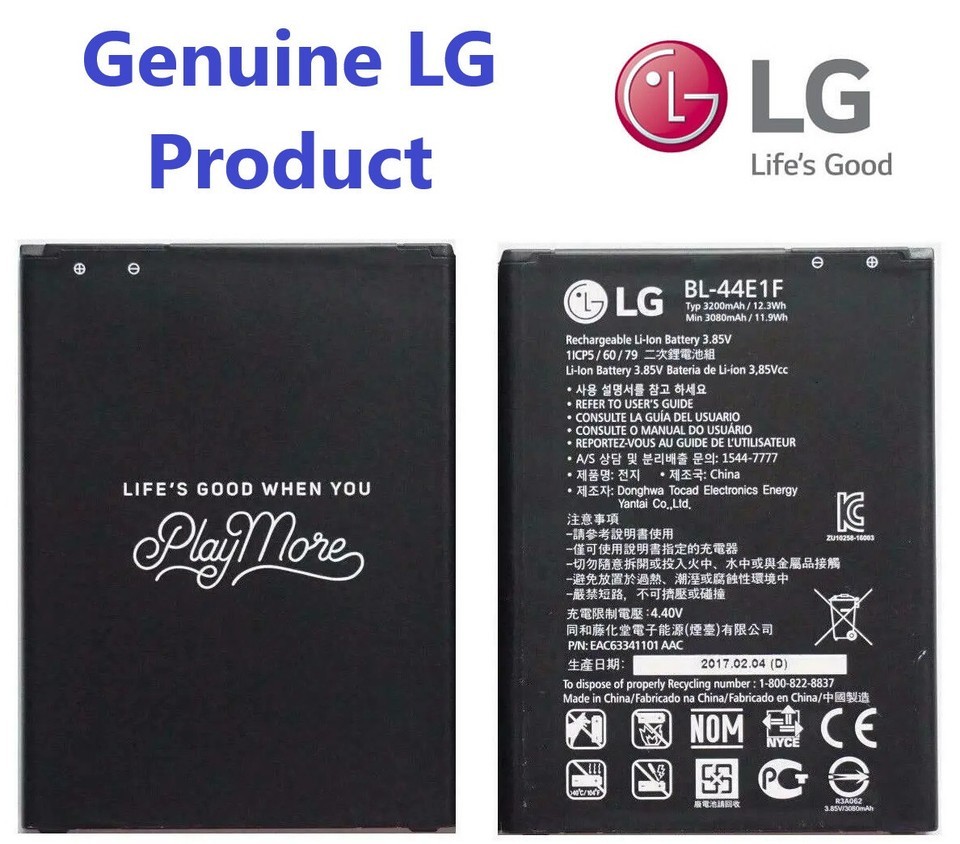 Genuine LG BL-44E1F Replacement Battery - V20 (H910, etc.), Stylo 3/3 - $12.11