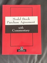 Model Stock Purchase Agreement With Commentary, American Bar Association - $37.40