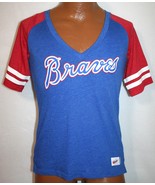 Womens ATLANTA BRAVES Nike Cooperstown Collection Jersey Style T-SHIRT M - £21.33 GBP