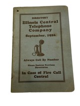 Telephone Book 1926 Washington Illinois IL Directory Genealogy Phone Vintage - £28.73 GBP