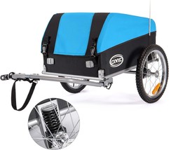 Bike Cargo Trailer, Foldable Frame 88 Lbs Max Load, 16&#39;&#39; Quick-Release W... - £170.39 GBP
