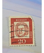 Germany Stamp Johann Sebastian Bach 20pf Used 829 Wave Cancel - $0.99