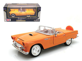 1956 Ford Thunderbird Orange 1/24 Diecast Car Model Motormax - £29.57 GBP