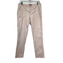 Level 99 Women&#39;s Lily Linen Pink Peach Cargo Pants Size 28 - £17.91 GBP