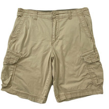Unionbay Cargo Shorts Mens size 34 Relaxed Stretch Bermuda Pockets Khaki... - £17.76 GBP