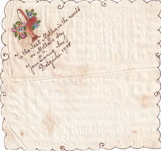 Vintage Mother&#39;s Day Souvenir Handkerchief Belgium 1945 - £4.78 GBP