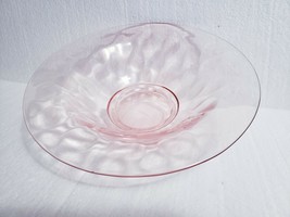 Vintage Heisey Pink Flamingo Depression Glass 11&quot; Diamond Optic Console Bowl - £18.64 GBP