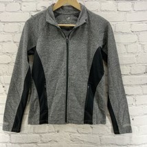 Joe Fresh Athletic Jacket Womens Sz S Gray Black Full Zip - $29.69