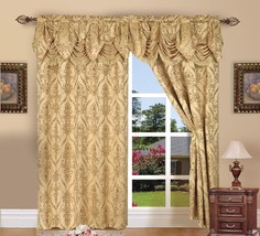 Elegant Comfort Penelopie Jacquard Look Curtain Panels, 54 By 84-Inch,, Valance - $41.96