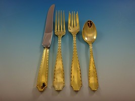 Marquise Gold by Tiffany and Co. Sterling Silver Flatware Set Service Vermeil - £3,660.18 GBP