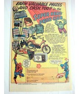 1980 Super Hero Prize Club Ad featuring Hulk, Spider-Man, Captain America - £6.28 GBP